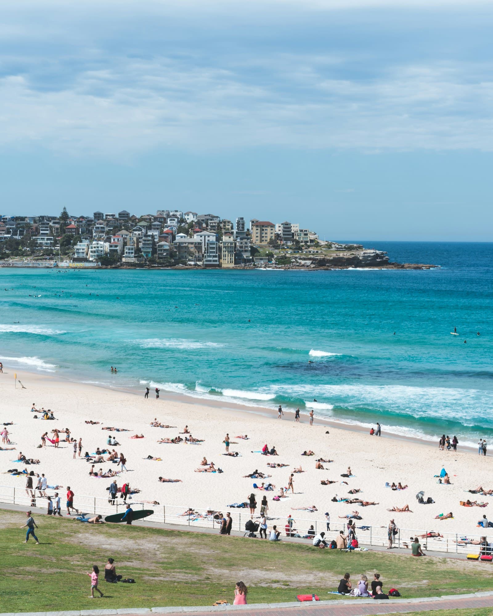 Australia: people on white sand beach at daytime