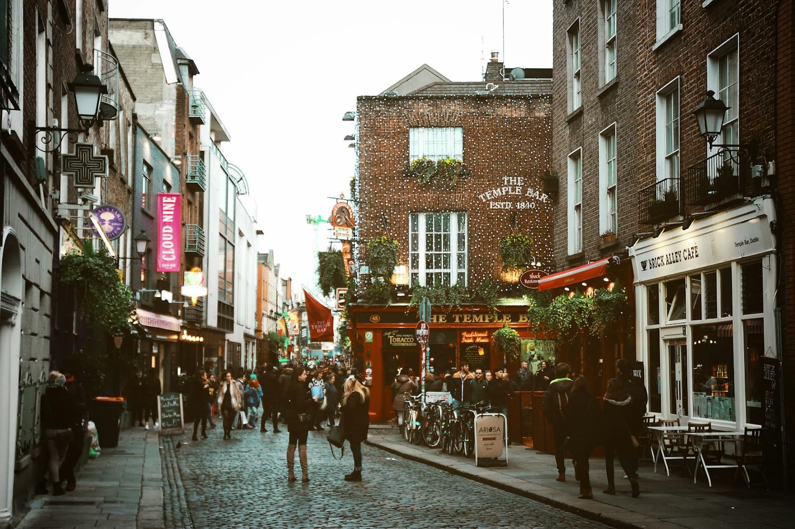 Dublin: brown and white concrete houses
