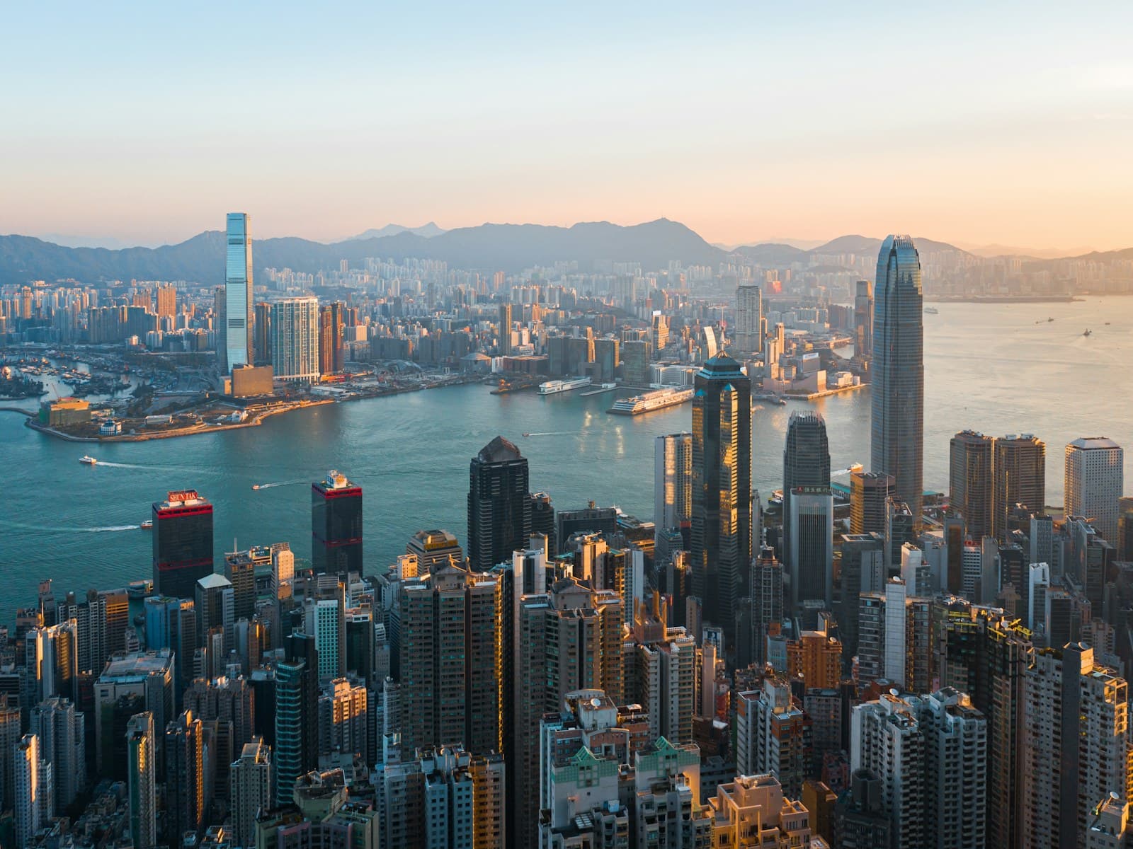 Hong Kong SAR China: city skyline during night time