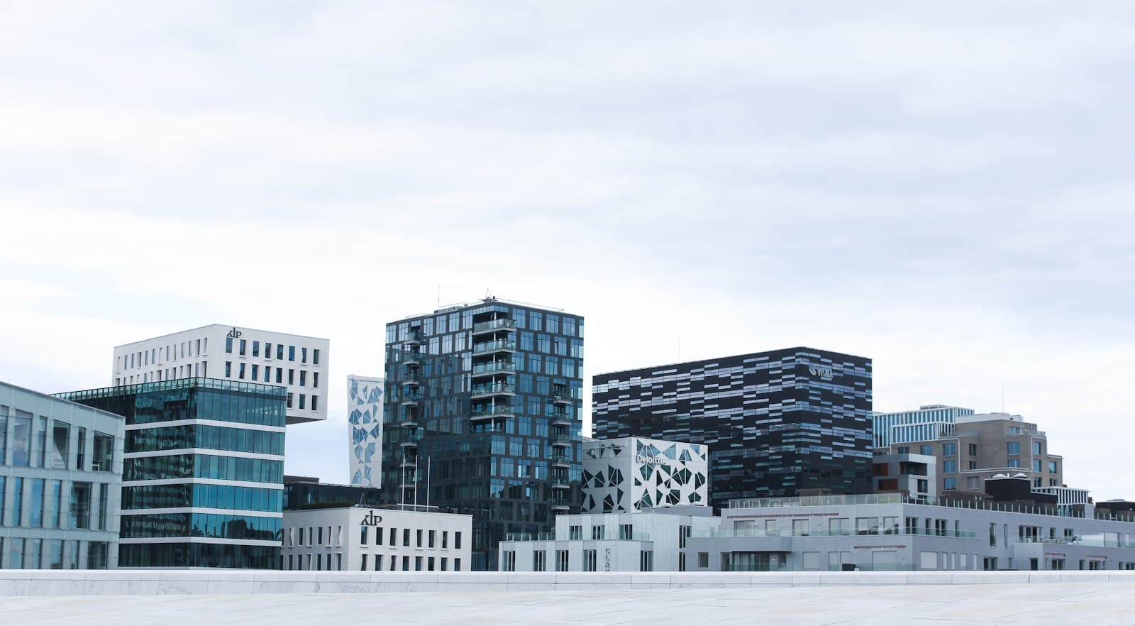 Oslo: city high-rise buildings view during daytime