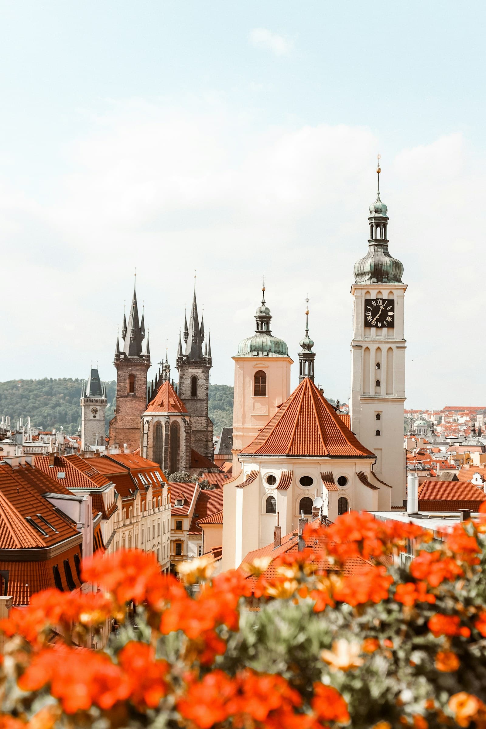 Prague: brown and white building during daytime