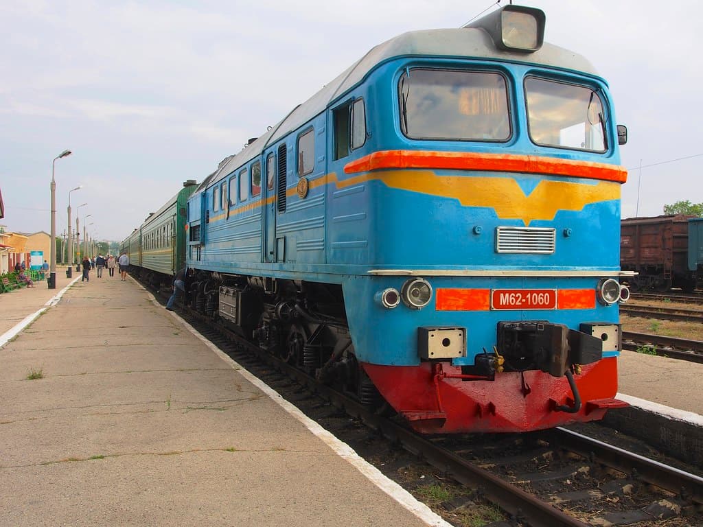 A train on a European journey