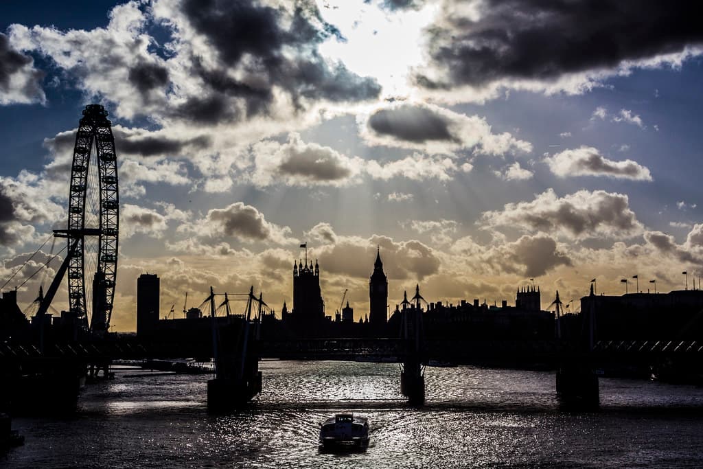 London and Thames skyline