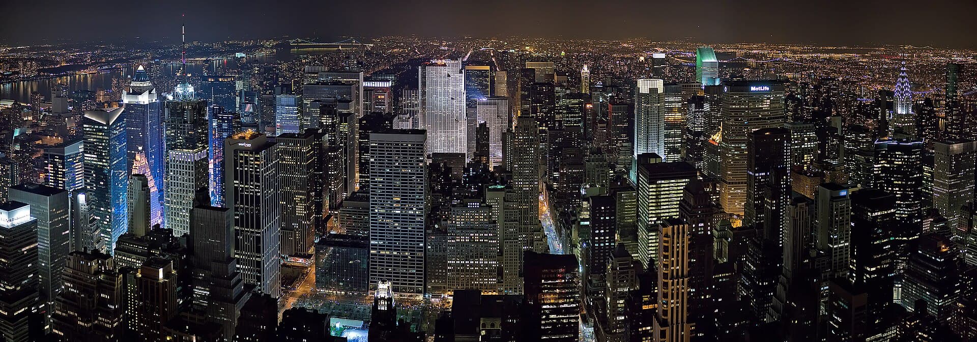 Midtown Manhattan at night
